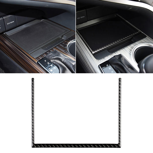 Car Carbon Fiber Storage Box U Shape Frame Decorative Sticker for Toyota Eighth Generation Camry 2018-2019 by buy2fix