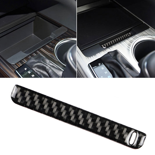 Car Carbon Fiber Storage Box Groove Decorative Sticker for Toyota Eighth Generation Camry 2018-2019, Left Drive by buy2fix