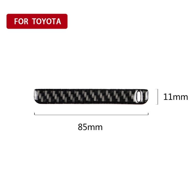 Car Carbon Fiber Storage Box Groove Decorative Sticker for Toyota Eighth Generation Camry 2018-2019, Left Drive by buy2fix