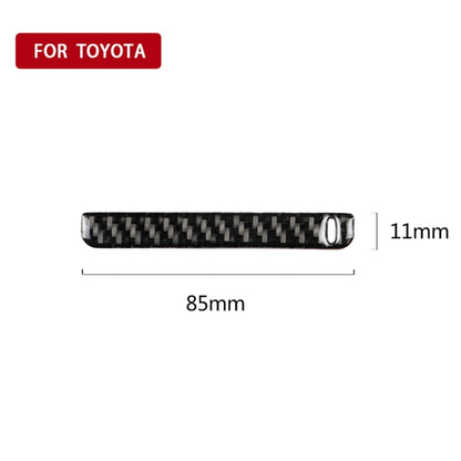 Car Carbon Fiber Storage Box Groove Decorative Sticker for Toyota Eighth Generation Camry 2018-2019, Left Drive by buy2fix