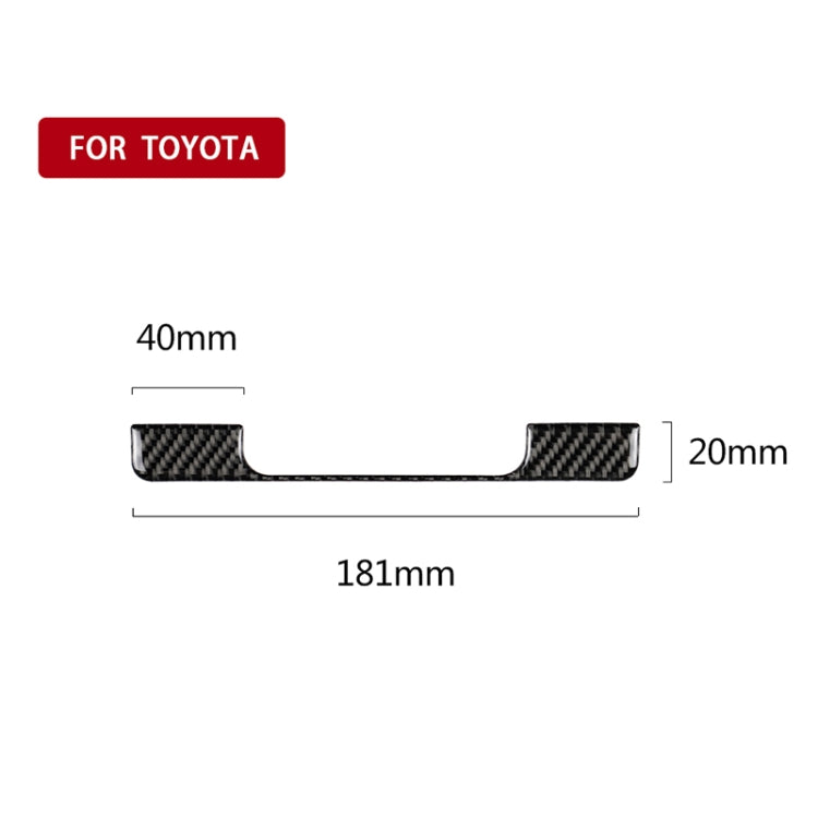 Car Carbon Fiber Storage Box Frame Decorative Sticker for Toyota Eighth Generation Camry 2018-2019 by buy2fix