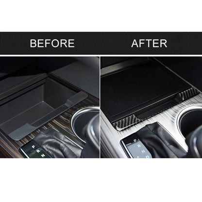 Car Carbon Fiber Storage Box Frame Decorative Sticker for Toyota Eighth Generation Camry 2018-2019 by buy2fix