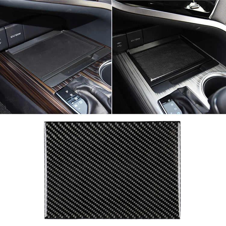 Car Carbon Fiber Storage Box Decorative Sticker for Toyota Eighth Generation Camry 2018-2019 by buy2fix
