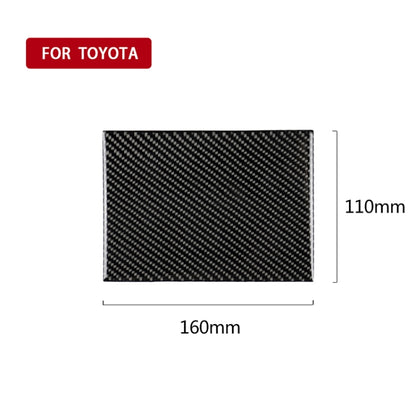 Car Carbon Fiber Storage Box Decorative Sticker for Toyota Eighth Generation Camry 2018-2019 by buy2fix