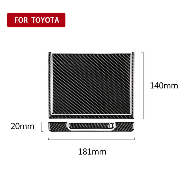 4 in 1 Car Carbon Fiber Storage Box Decorative Sticker for Toyota Eighth Generation Camry 2018-2019 - Car Interior Mouldings by buy2fix | Online Shopping UK | buy2fix