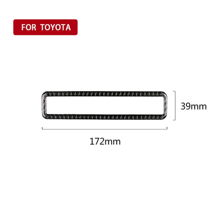 Car Carbon Fiber Main Driving Multi-functional Button Frame Decorative Sticker for Toyota Eighth Generation Camry 2018-2019 by buy2fix