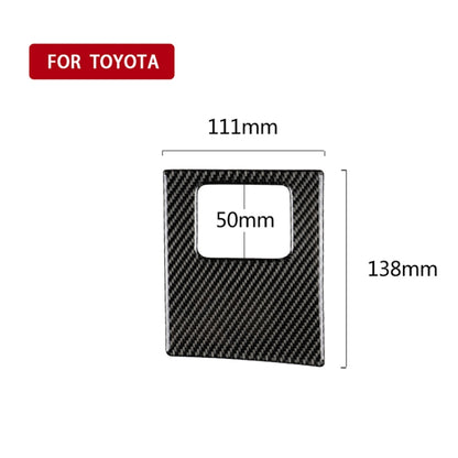 Car Carbon Fiber Main Driving Storage Box Decorative Sticker for Toyota Eighth Generation Camry 2018-2019, Left Drive by buy2fix