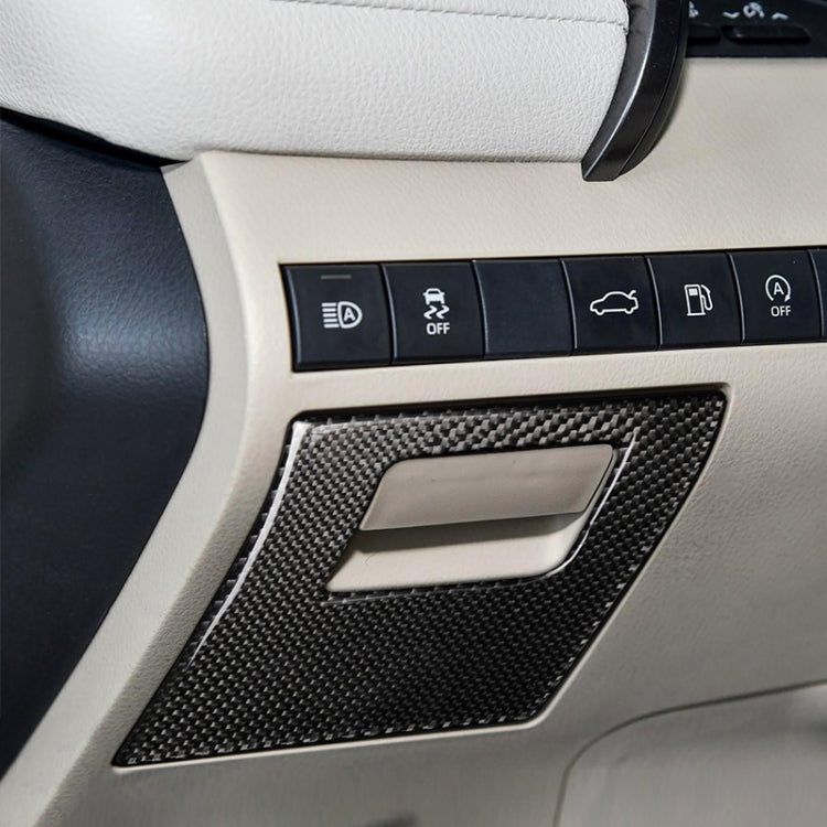Car Carbon Fiber Main Driving Storage Box Decorative Sticker for Toyota Eighth Generation Camry 2018-2019, Left Drive by buy2fix