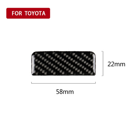 Car Carbon Fiber Main Driving Storage Box Handle Decorative Sticker for Toyota Eighth Generation Camry 2018-2019 by buy2fix