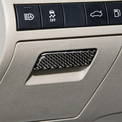 Car Carbon Fiber Main Driving Storage Box Handle Decorative Sticker for Toyota Eighth Generation Camry 2018-2019 by buy2fix