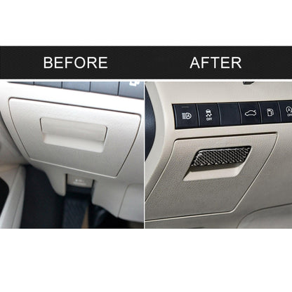 Car Carbon Fiber Main Driving Storage Box Handle Decorative Sticker for Toyota Eighth Generation Camry 2018-2019 by buy2fix
