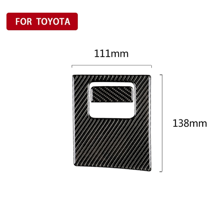 2 in 1 Car Carbon Fiber Main Driving Storage Box Handle Decorative Sticker for Toyota Eighth Generation Camry 2018-2019, Left Drive by buy2fix