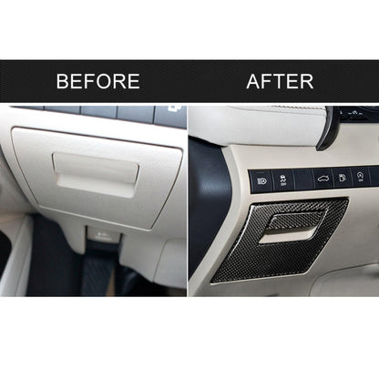 2 in 1 Car Carbon Fiber Main Driving Storage Box Handle Decorative Sticker for Toyota Eighth Generation Camry 2018-2019, Left Drive by buy2fix