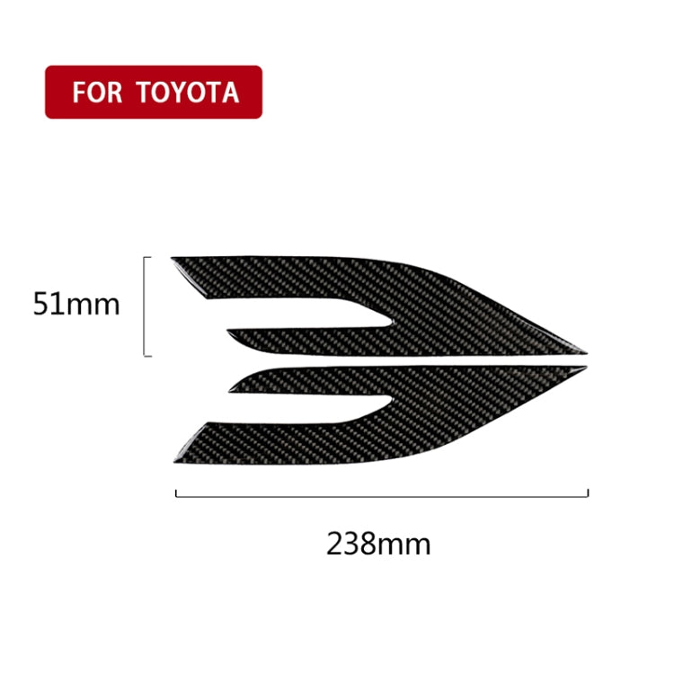 2 PCS Car Carbon Fiber Headlight Decorative Sticker for Toyota Eighth Generation Camry 2018-2019 by buy2fix