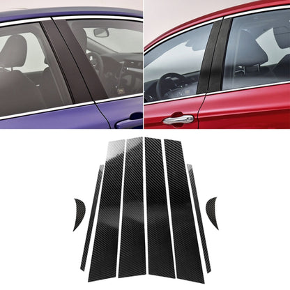 8 in 1 Car Carbon Fiber B Column Decorative Strip for Toyota Eighth Generation Camry 2018-2019 by buy2fix