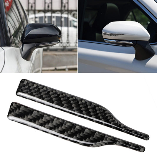 2 PCS Car Carbon Fiber Rearview Mirror Anti-collision Strip Protection Guards Trims Stickers for Toyota Eighth Generation Camry 2018-2019 by buy2fix