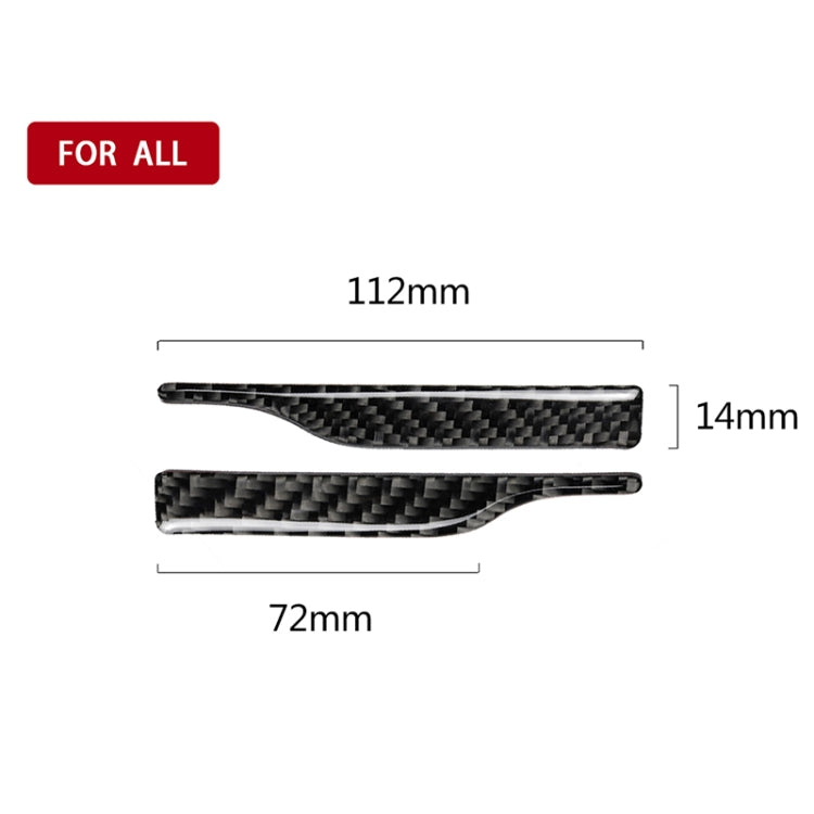 2 PCS Car Carbon Fiber Rearview Mirror Anti-collision Strip Protection Guards Trims Stickers for Toyota Eighth Generation Camry 2018-2019 by buy2fix