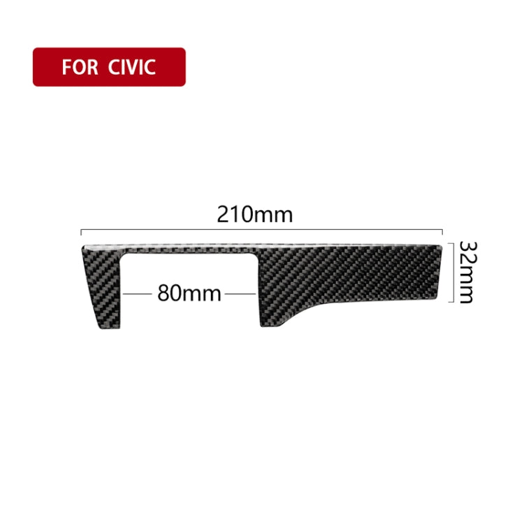 Car Carbon Fiber Headlight Switch Panel Decorative Sticker for Honda Tenth Generation Civic 2016-2019, Left Drive by buy2fix