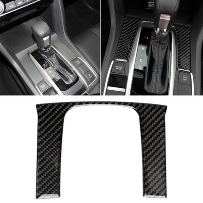 Car Carbon Fiber Gear Position Panel Decorative Sticker for Honda Tenth Generation Civic 2016-2019 by buy2fix