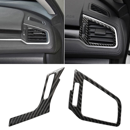 Car Carbon Fiber Right and Left Air Outlet Decorative Sticker for Honda Tenth Generation Civic 2016-2019, Left Drive by buy2fix