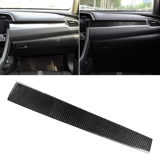 Car Carbon Fiber Central Control Decorative Sticker for Honda Tenth Generation Civic 2016-2019 by buy2fix