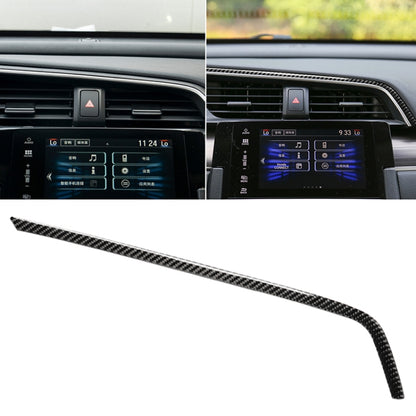 Car Carbon Fiber Central Control Air Outlet Upper Decorative Sticker for Honda Tenth Generation Civic 2016-2019, Left Drive by buy2fix
