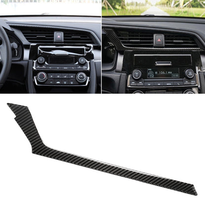 Car Carbon Fiber Central Control Air Outlet Below Decorative Sticker for Honda Tenth Generation Civic 2016-2019, Left Drive by buy2fix