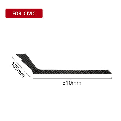 Car Carbon Fiber Central Control Air Outlet Below Decorative Sticker for Honda Tenth Generation Civic 2016-2019, Left Drive by buy2fix