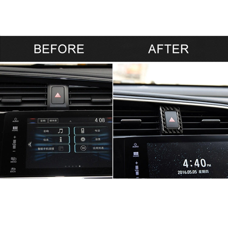 Car Carbon Fiber Double Flash Frame Decorative Sticker for Honda Tenth Generation Civic 2016-2019 by buy2fix