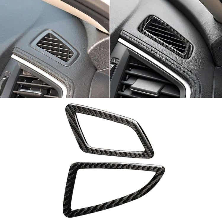 Car Carbon Fiber Left Drive Instrument Air Outlet Decorative Sticker for Honda Tenth Generation Civic 2016-2019 by buy2fix