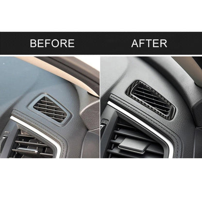 Car Carbon Fiber Left Drive Instrument Air Outlet Decorative Sticker for Honda Tenth Generation Civic 2016-2019 by buy2fix