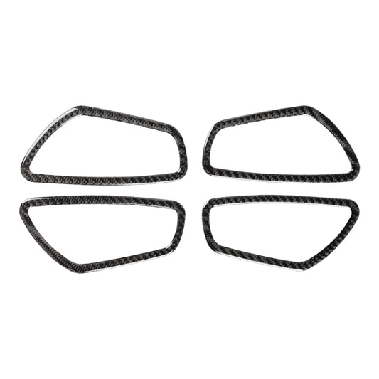 4 PCS Car Carbon Fiber Door Inner Wrist Frame Decorative Sticker for Honda Tenth Generation Civic 2016-2019 by buy2fix