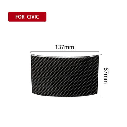 Car Carbon Fiber Rear Sundries Cover Decorative Sticker for Honda Tenth Generation Civic 2016-2019 by buy2fix