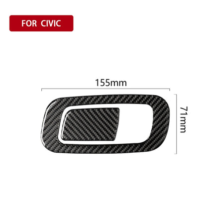 Car Carbon Fiber Storage Box Switch Decorative Sticker for Honda Tenth Generation Civic 2016-2019, Left Drive by buy2fix