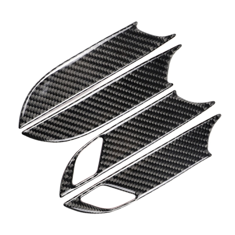 Car Carbon Fiber Door Inner Handle Wrist Panel Decorative Sticker for Cadillac XT5 2016-2017 by buy2fix
