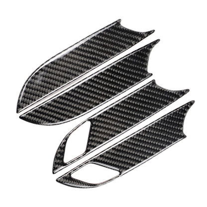Car Carbon Fiber Door Inner Handle Wrist Panel Decorative Sticker for Cadillac XT5 2016-2017 by buy2fix