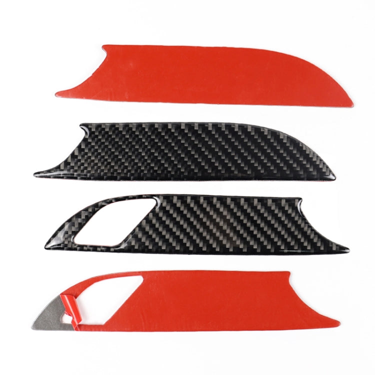 Car Carbon Fiber Door Inner Handle Wrist Panel Decorative Sticker for Cadillac XT5 2016-2017 by buy2fix