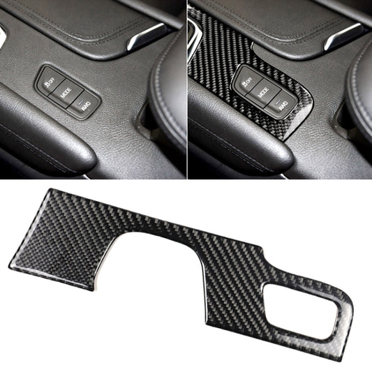 Car Carbon Fiber Gear Position Panel Decorative Sticker for Cadillac XT5 2016-2017, Left Drive by buy2fix