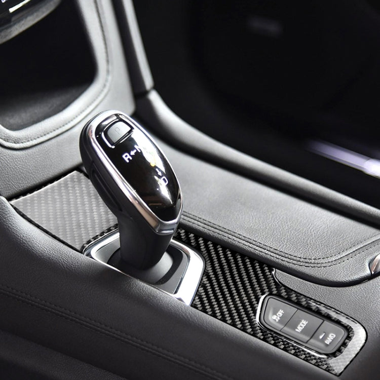Car Carbon Fiber Gear Position Panel Decorative Sticker for Cadillac XT5 2016-2017, Left Drive by buy2fix