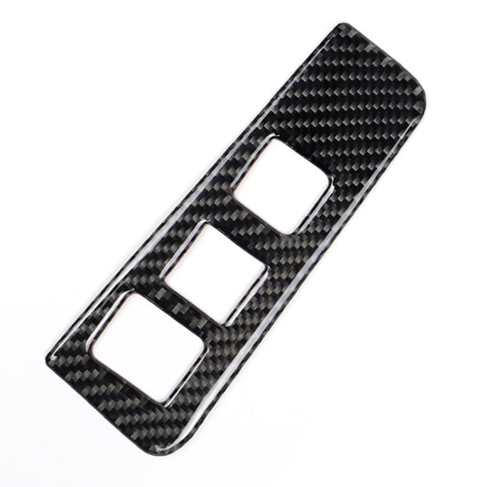 Car Carbon Fiber Headlight Switch Frame Decorative Sticker for Cadillac XT5 2016-2017, Low Version, Left Drive by buy2fix