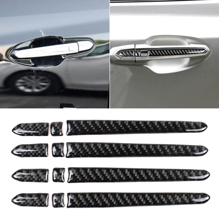 Car Carbon Fiber Outside Door Handle Decorative Sticker for Cadillac XT5 2016-2017 by buy2fix