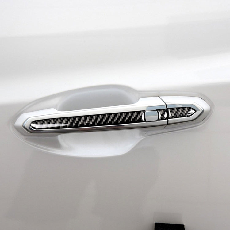 Car Carbon Fiber Outside Door Handle Decorative Sticker for Cadillac XT5 2016-2017 by buy2fix