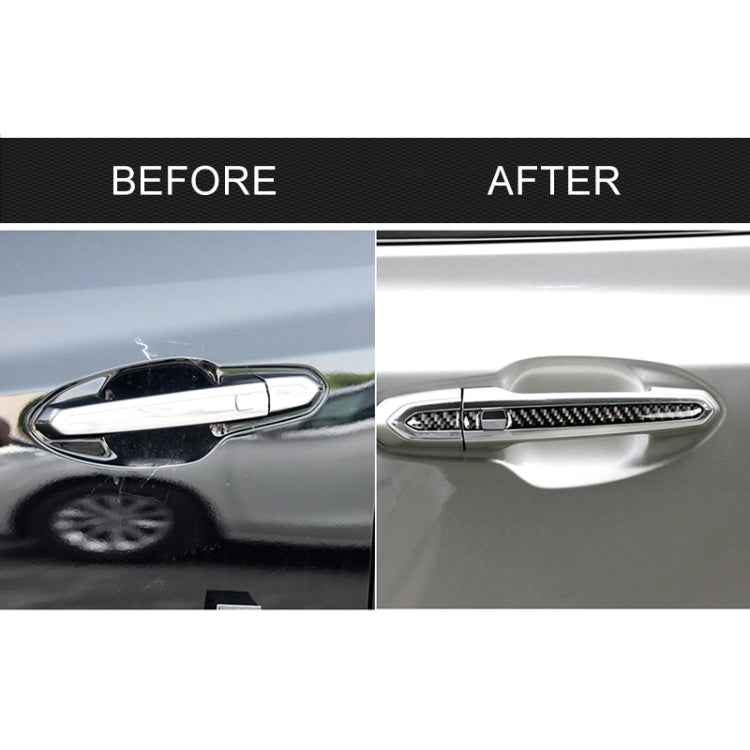Car Carbon Fiber Outside Door Handle Decorative Sticker for Cadillac XT5 2016-2017 by buy2fix