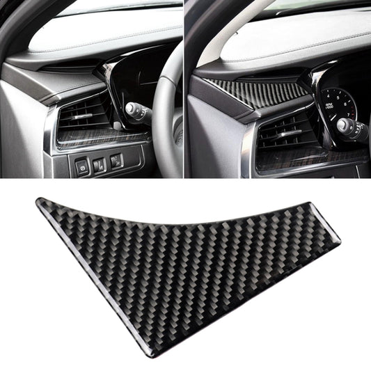 Car Carbon Fiber Main Driving Triangle Decorative Sticker for Cadillac XT5 2016-2017, Left Drive by buy2fix