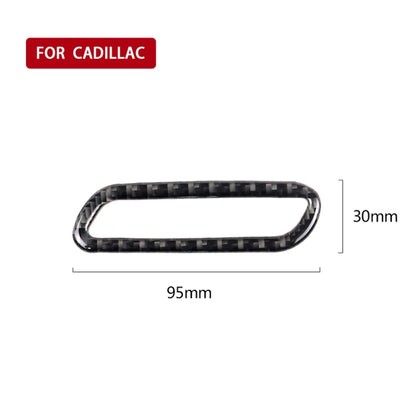 Car Carbon Fiber Seat Memory Adjustment Decorative Sticker for Cadillac XT5 2016-2017, Left Drive by buy2fix