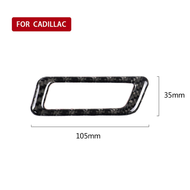 Car Carbon Fiber Air Outlet Decorative Sticker for Cadillac XT5 2016-2017, Left Drive by buy2fix