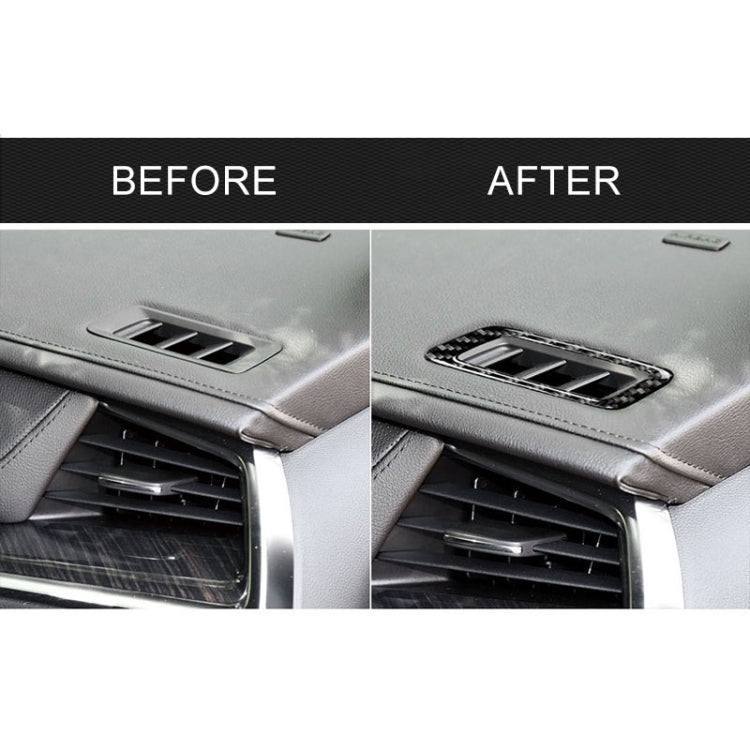 Car Carbon Fiber Air Outlet Decorative Sticker for Cadillac XT5 2016-2017, Left Drive by buy2fix