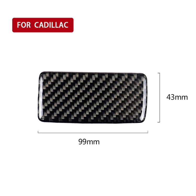 Car Carbon Fiber Toolbox Handle Decorative Sticker for Cadillac XT5 2016-2017 by buy2fix