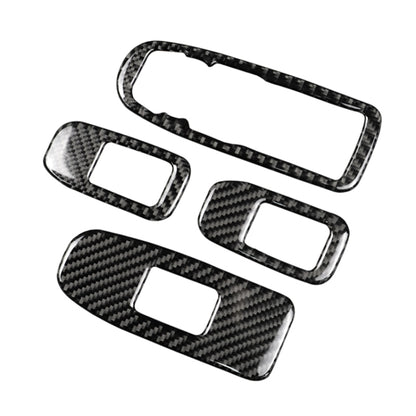 Car Carbon Fiber Door Window Lift Panel Decorative Sticker for Cadillac XT5 2016-2017 by buy2fix