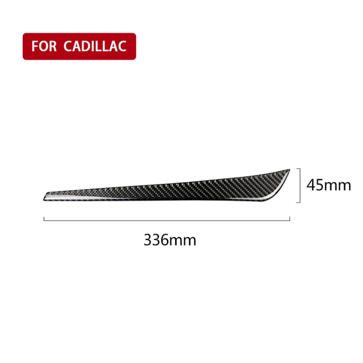 Car Carbon Fiber Middle Air Outlet Decorative Sticker for Cadillac XT5 2016-2017, Left Drive by buy2fix
